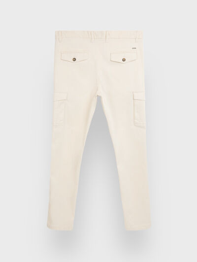 PANTALON CARGO CRUDO